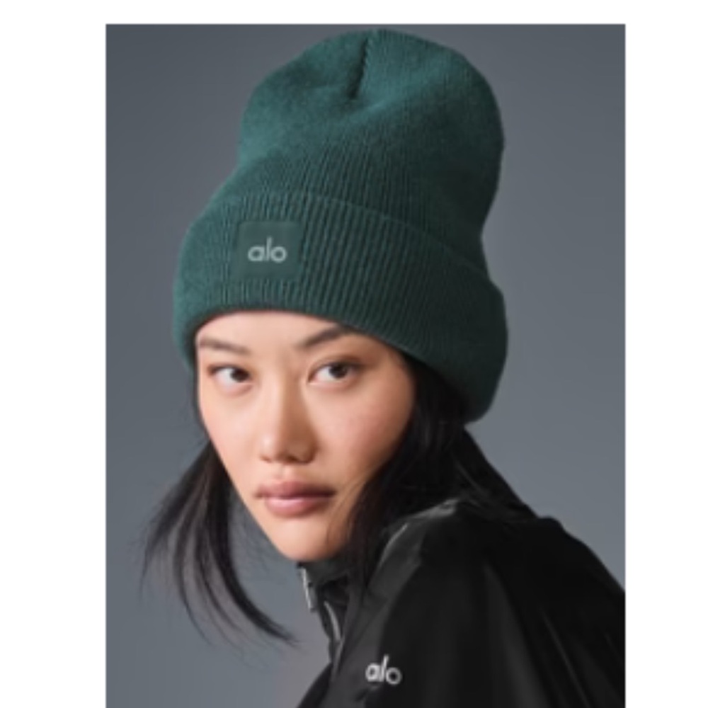 ALO Yoga Forest Green Knit Hat